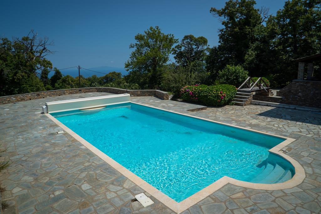 Luxury Villa With Pool In Tsagarada Exterior foto